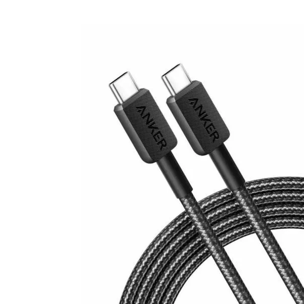 ANKER USB-C KABL USB-C to USB-C 6ft 240W Braided Black