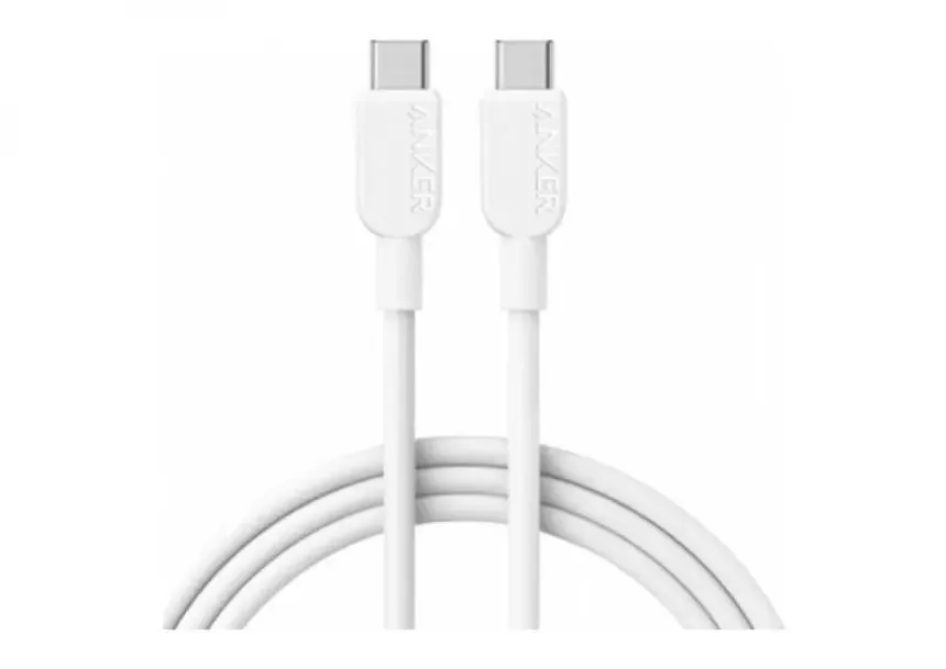 ANKER USB-C KABL USB-C to USB-C Cable 6ft 240W Braided White