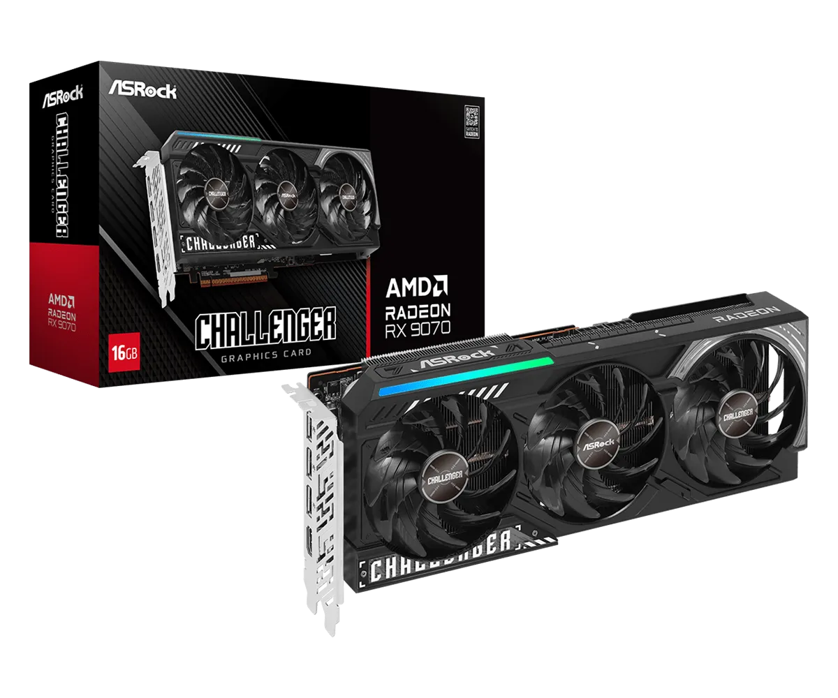 ASRock GRAFIČKA KARTA AMD Radeon RX 9070 Challenger 16GB GDDR6 256bit (RX9070 CL 16G)