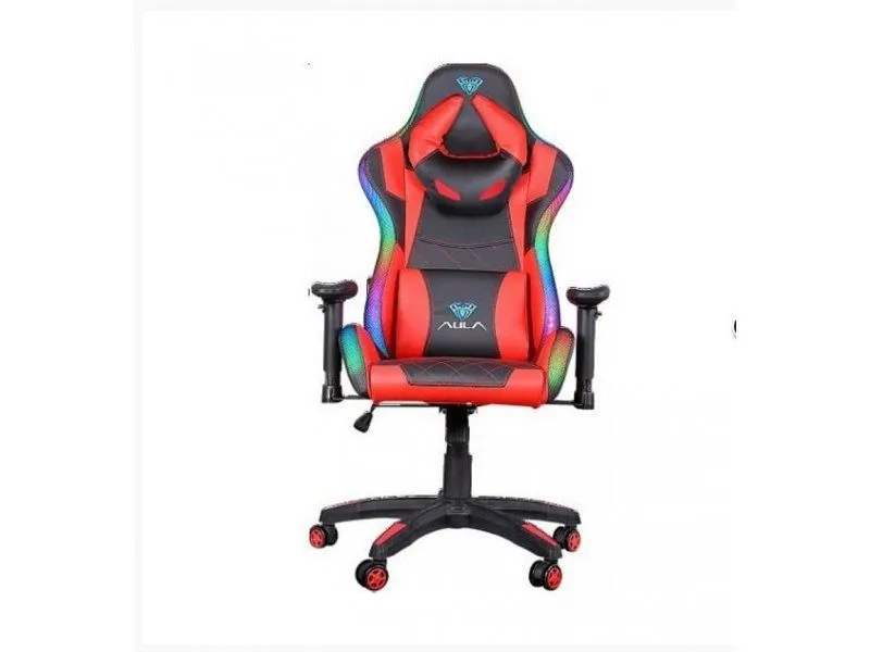 AULA GEJMING STOLICA F8041, crno-crvena RGB