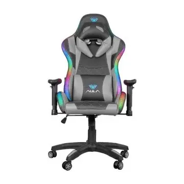 AULA GEJMING STOLICA F8041, crno-siva RGB