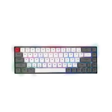 AULA TASTATURA F3068, sivo/bela, mehanicka