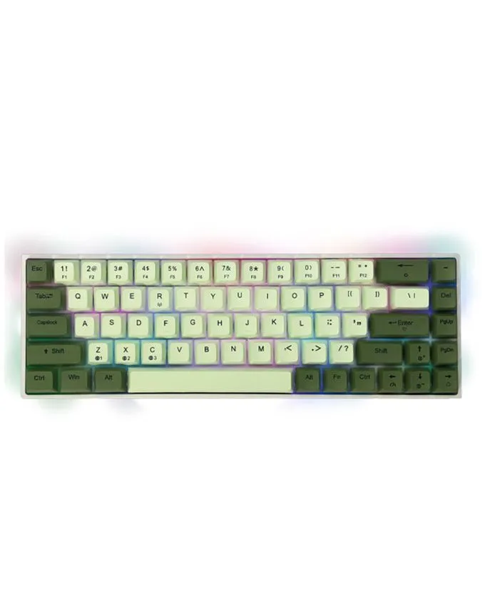AULA TASTATURA F3068, zeleno/bela, mehanicka