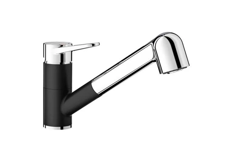Blanco SLAVINA WEGA-S II silgranit-Look crna/hrom HD (526428)