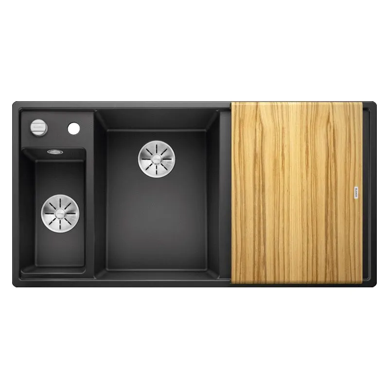 Blanco SUDOPERA AXIA III 6S silgranit crna Le prb.drvo In (525849)