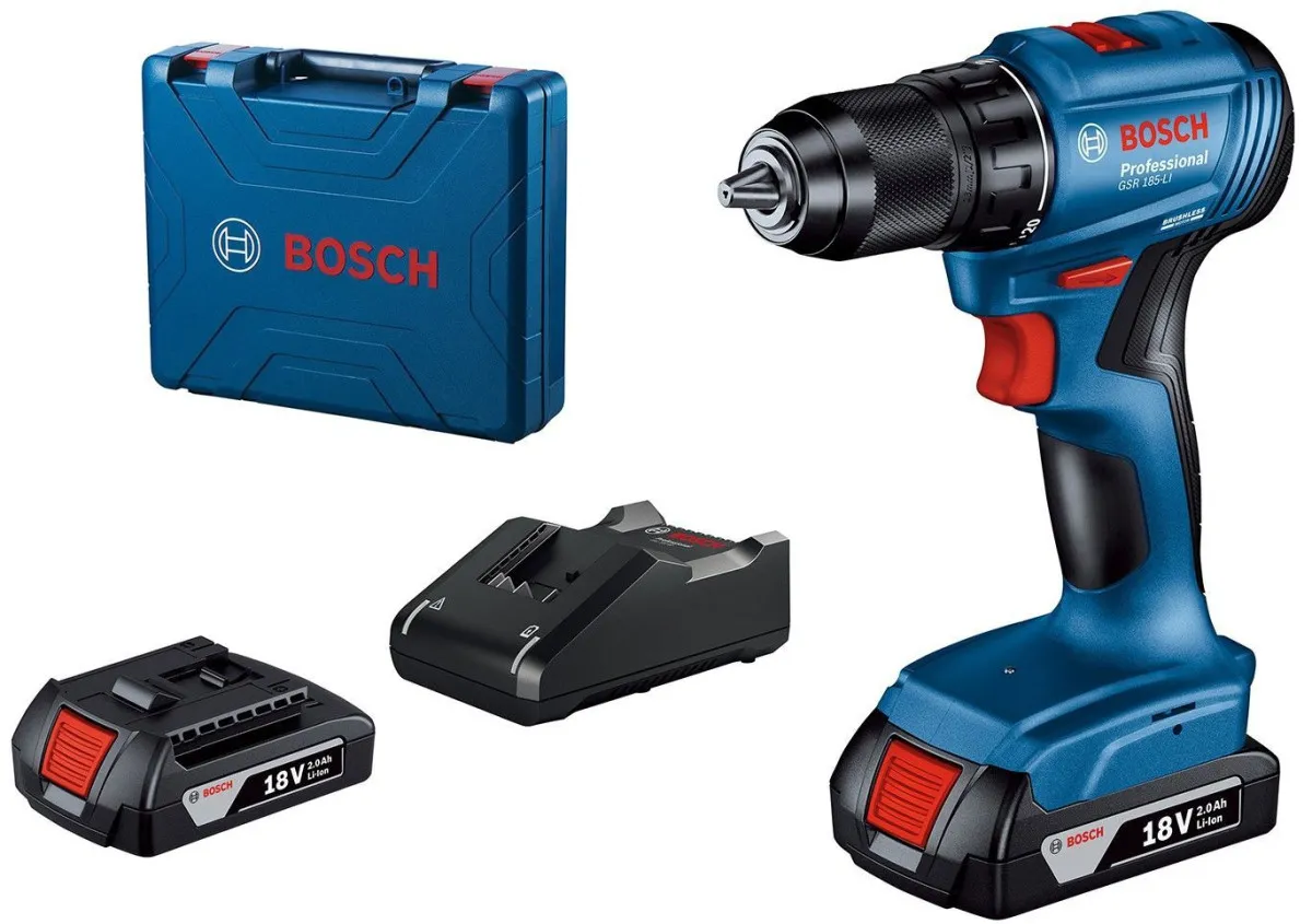 Bosch AKUMULATORSKA BUŠILICA - ODVRTAČ GSR 185-LI + kofer (06019K3000)