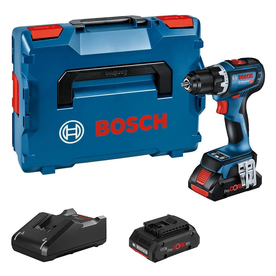 Bosch AKUMULATORSKA BUŠILICA - ODVRTAČ + L-BOXX KOFER GSR 18V-90 C (06019K6005)