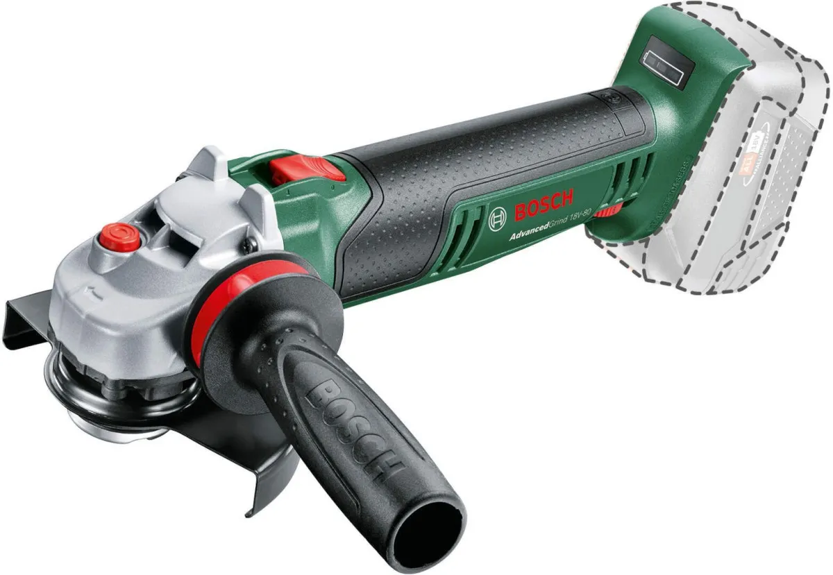 Bosch AKUMULATORSKA UGAONA BRUSILICA MALA UniversalGrind 18V-80 sa potenciometrom 125mm Solo (06033E5100)