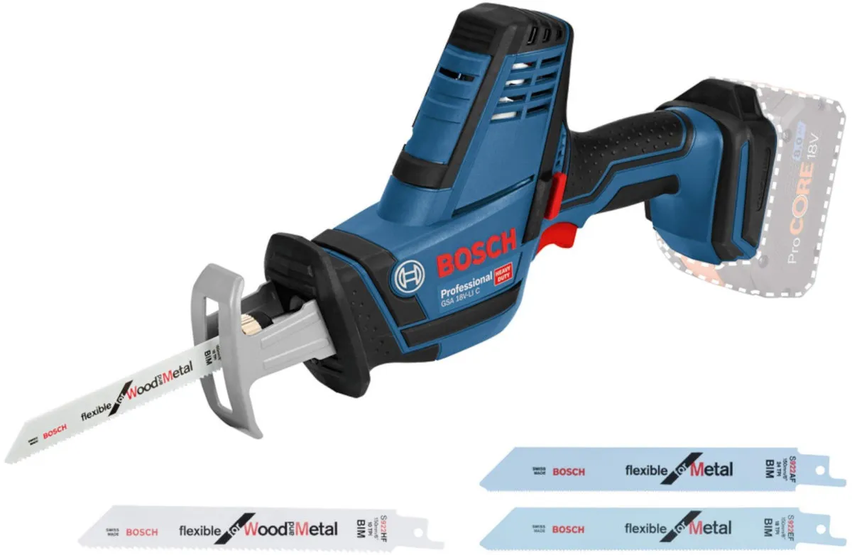 Bosch AKUMULATORSKA UNIVERZALNA-RECIPRO TESTERA GSA 18V-LI C Solo (06016A5004)