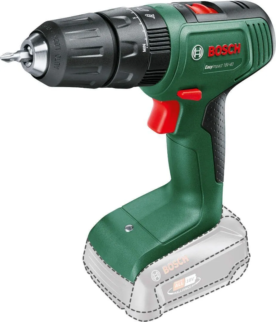 Bosch AKUMULATORSKA VIBRACIONA BUŠILICA - ODVRTAČ EasyImpact 18V-40 Solo (06039D8100)