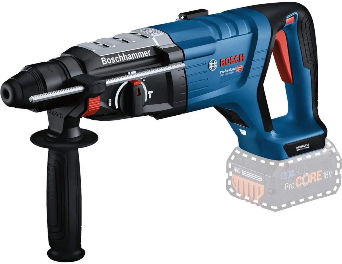 Bosch AKUMULATORSKI ELEKTRO-PNEUMATSKI ČEKIĆ - BUŠILICA GBH 18V-28 DC Solo (0611919000)