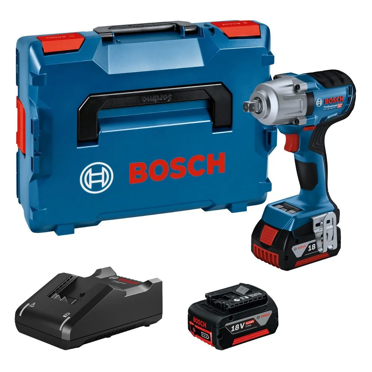 Bosch AKUMULATORSKI UDARNI ODVRTAČ GDS 18V-450 PC; 2x4,0 ProCORE u L-Boxx koferu (06019K4102)