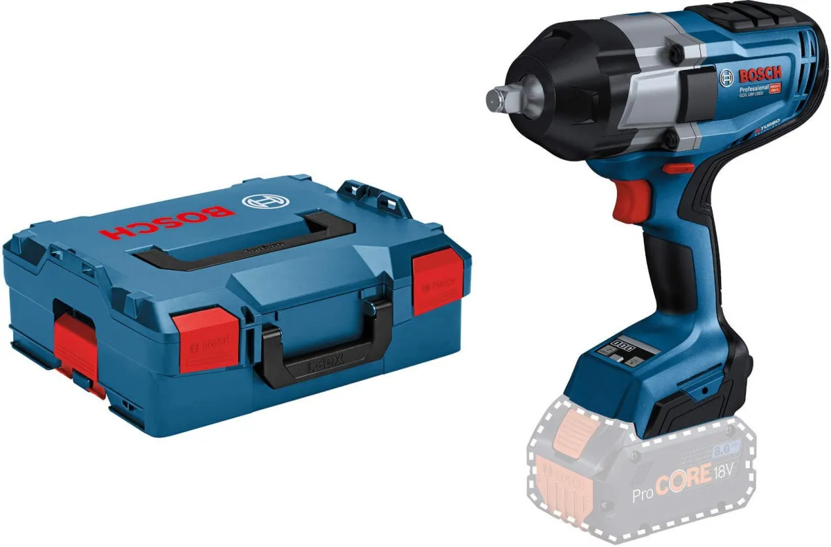 Bosch AKUMULATORSKI UDARNI ODVRTAČ + L-BOXX KOFER GDS 18V-1000 Solo (06019J8301)
