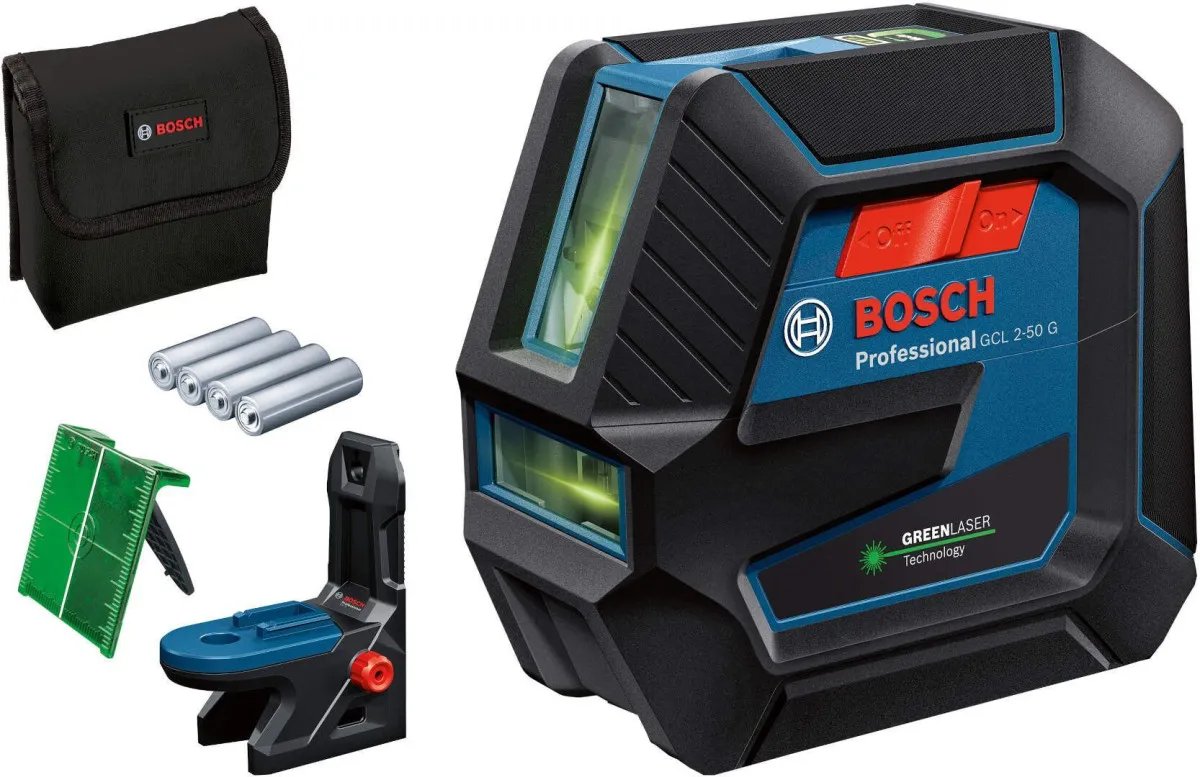Bosch KOMBINOVANI SAMONIVELIŠUĆI LASER ZA LINIJE SA ZELENIM ZRAKOM GCL 2-50 G (0601066M00)