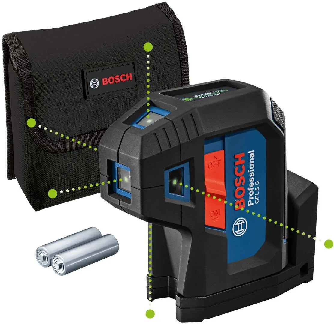Bosch LASER ZA TAČKE 30M - ZELENI ZRAK GPL 5 G (0601066P00)