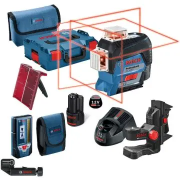 Bosch LINIJSKI LASER GLL 3-80 C + BM 1 nosač + prijemnik LR 7 (0601063R05)