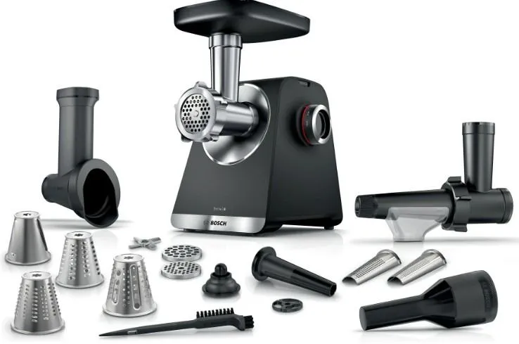 Bosch MAŠINA ZA MLEVENJE MESA MFWS660B Serija 6 | MultiPower, 2100 W, Crna, Srebrna metalik