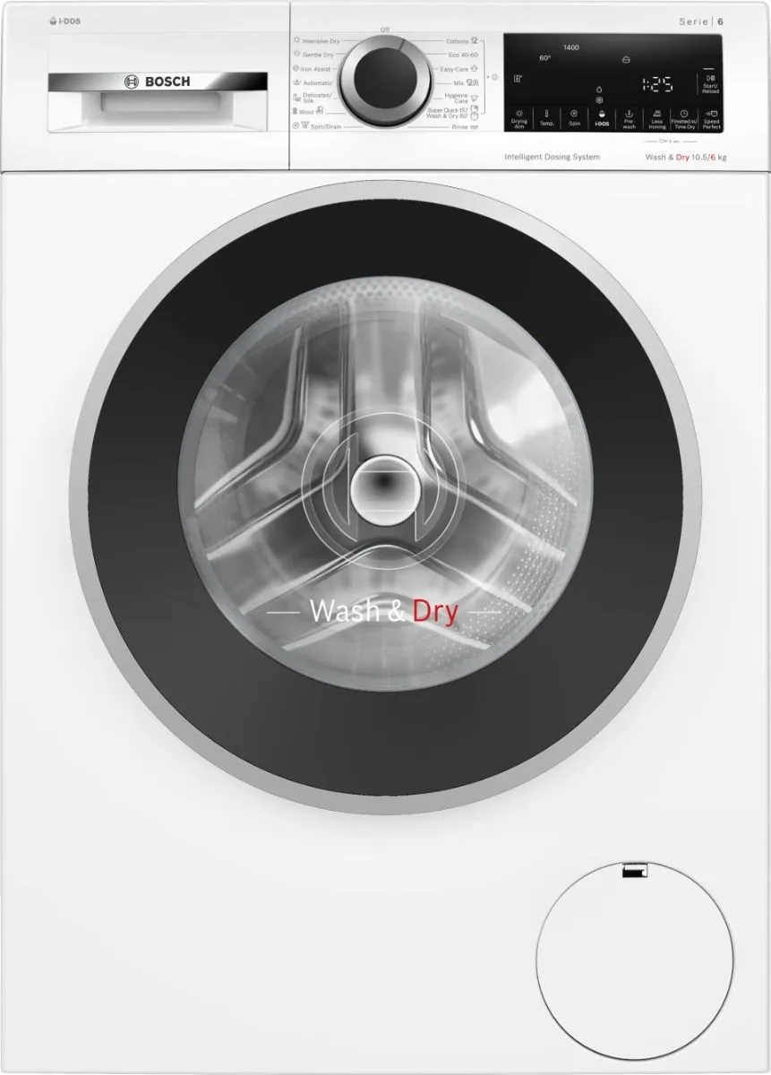 Bosch MAŠINA ZA PRANJE I SUŠENJE VEŠA WNG254A0BY Serija 6 | 10.5/6 kg, 1400 obrtaja