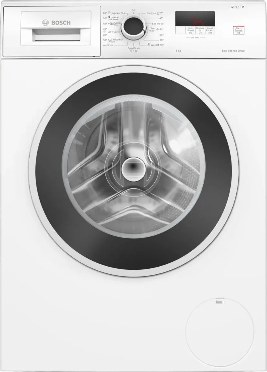 Bosch MAŠINA ZA PRANJE VEŠA WGE03200BY Serija 2 | 8 kg, 1200 obrtaja