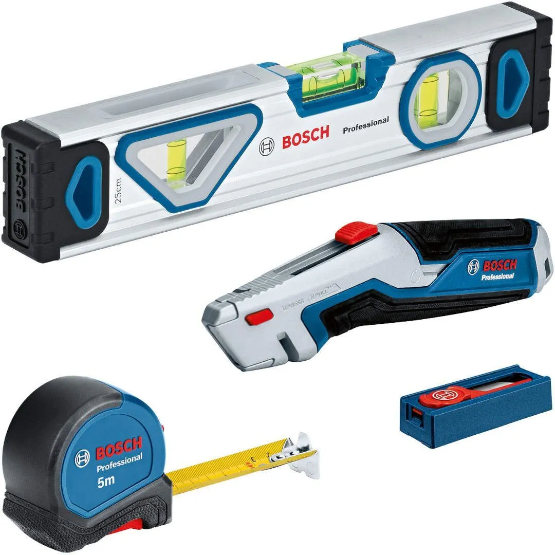 Bosch MEŠOVITI KOMPLET RUČNIH ALATA - 13 DELOVA Measure Mark Cut Set (1600A027M3)