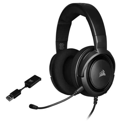 Corsair GEJMERSKE SLUŠALICE HS45 Surround Carbon (Crna) CA-9011220-EU