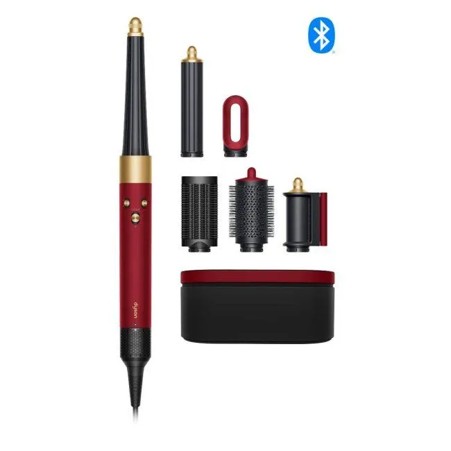 Dyson STAJLER Airwrap i.d. Red Velvet/Gold Straight+Wavy Styler 596926