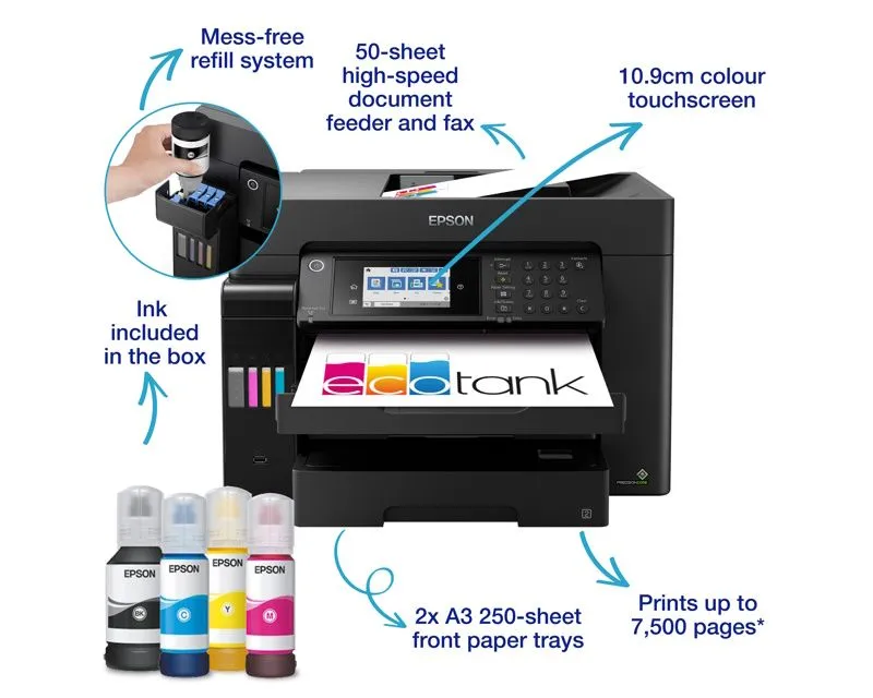 EPSON L15160 A3+ EcoTank ITS (4 boje) multifunkcijski inkjet štampač