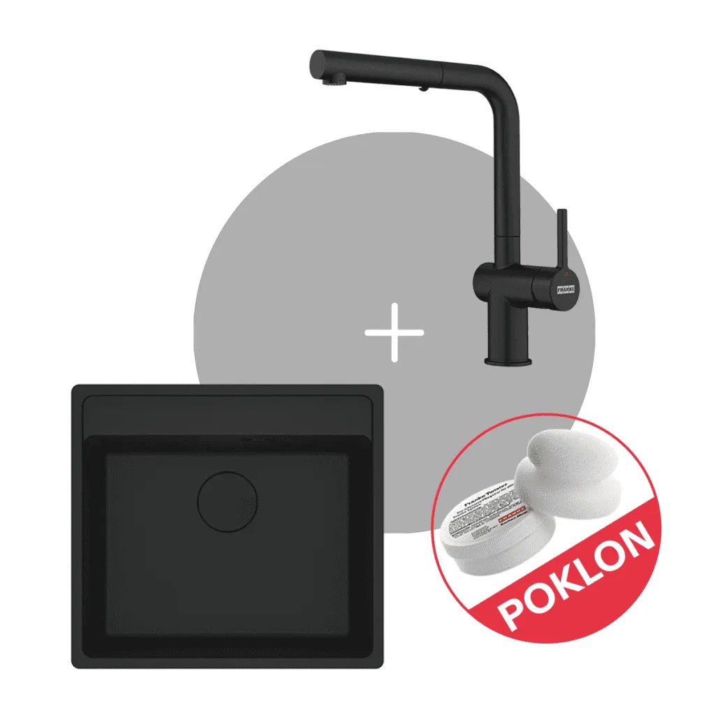 FRANKE SET 6 SUDOPERA I SLAVINA MRG 610-52 TL i ACTIVE L DOCCIA