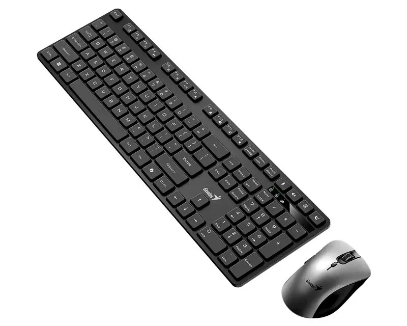 GENIUS Ergo 8100S KM-8216S Wireless USB US wireless crna tastatura i miš