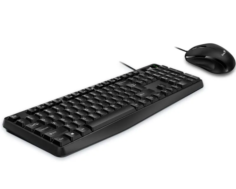 GENIUS KM-170 USB US crna tastatura+ USB crni miš