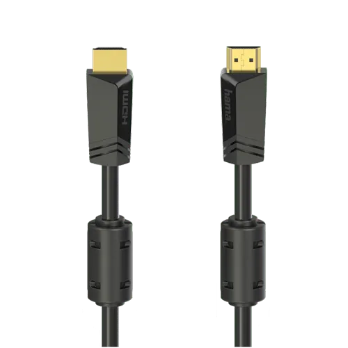 HAMA HDMI KABL (MUŠKI) NA HDMI (MUŠKI) 15M 4K POZLAĆEN CRNI 205010