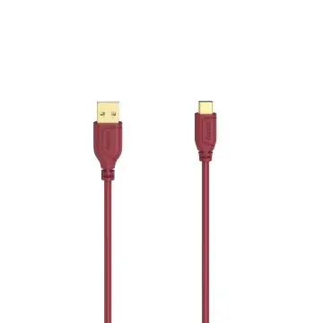 HAMA KABL ZA PUNJAČ USB-A (MUŠKI) NA USB-C (MUŠKI) 0.75M CRVENI 200636