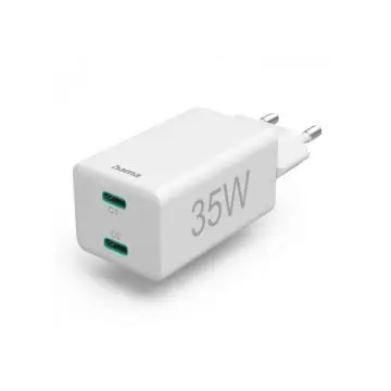 HAMA KUĆNI PUNJAČ PD/QUALCOMM 2XUSB-C 35W 201694