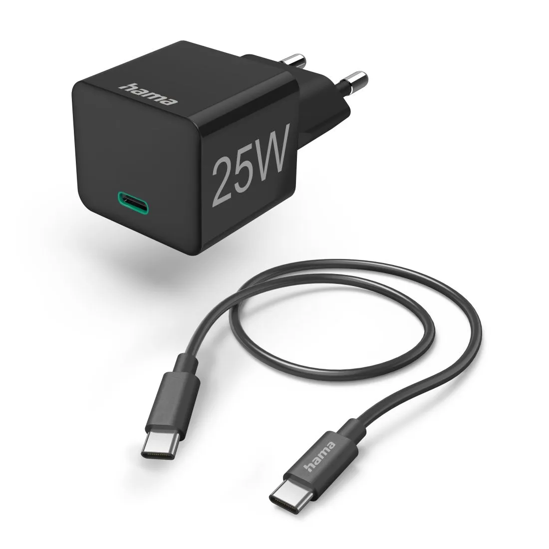 HAMA KUĆNI PUNJAČ ZA TELEFON USB-C+KABL USB-C NA USB-C 201623