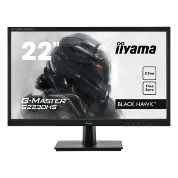 Iiyama MONITOR G2230HS-B1 21,5" Gaming, G-Master Black Hawk, FreeSync, 1920x1080@75Hz, DVI, HDMI, 0,8ms