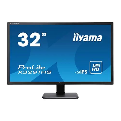 Iiyama MONITOR X3291HS-B1 32" IPS-panel, 1920x1080, 5ms, 250cd/m², HDMI,  DVI, VGA, Speakers