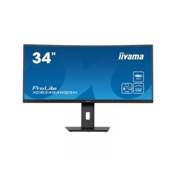 Iiyama MONITOR XCB3494WQSN-B5 34" ETE UW IPS-panel, 3440x1440 120Hz, 0,4ms, USB-C Dock, DP, HDMI, KVM, FreeSync Premium
