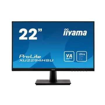 Iiyama MONITOR XU2294HSU-B1 Prolite, 21,5" ULTRA SLIM LINE VA-panel, 1920x1080, VGA, HDMI, DP, 4ms