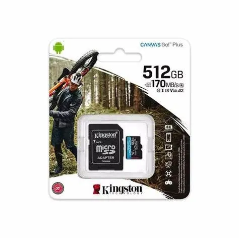 Kingston MEMORIJSKA KARTICA SDCG4/512GB microSD+adapt