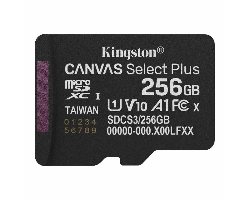KINGSTON Memorijska kartica U1 V10 SDXC 256GB Canvas Select Plus G3 150R A1 SDCS3/256GBSP