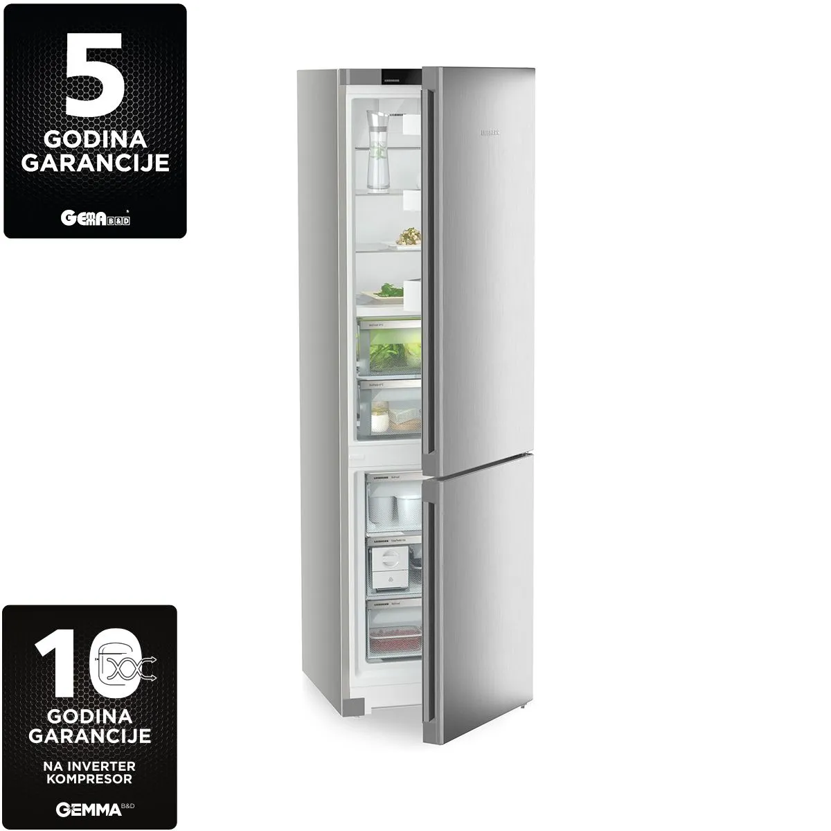 Liebherr KOMBINOVANI FRIŽIDER CBNsfd 5723 - Plus Line + SteelFinish