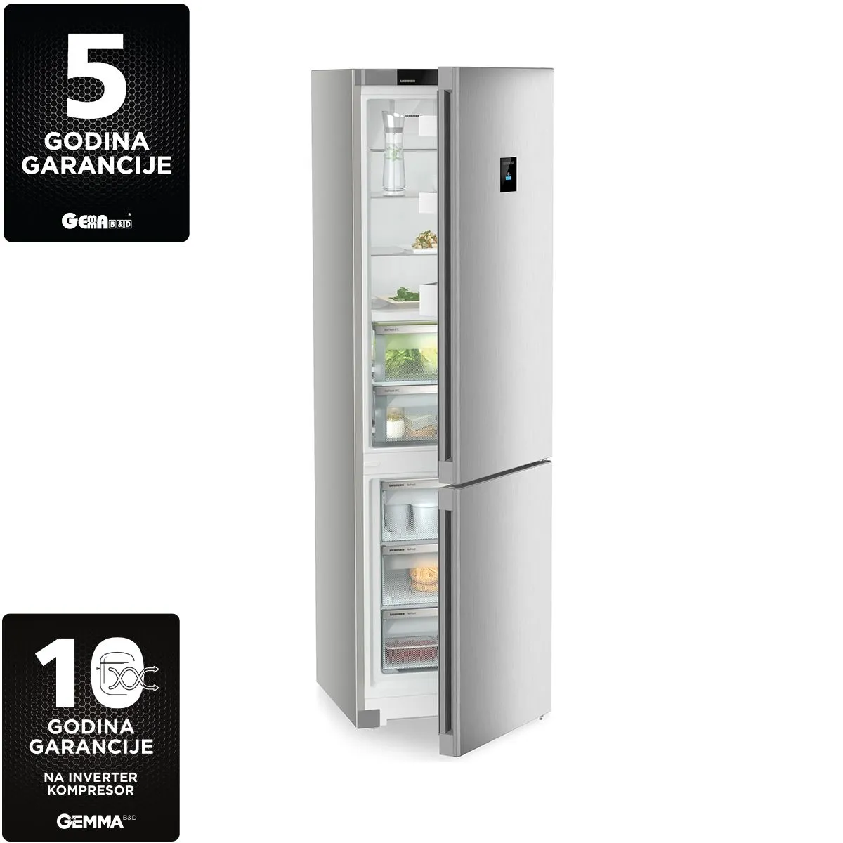 Liebherr KOMBINOVANI FRIŽIDER CBNsfd 5733 - Plus Line + SteelFinish