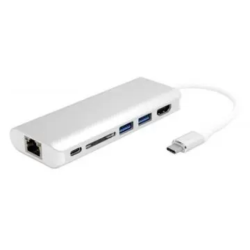 Linkom MULTI HUB 791 TIP C na HDMI+2xUSB3.0+TF+SD+2xTIP C+RJ45