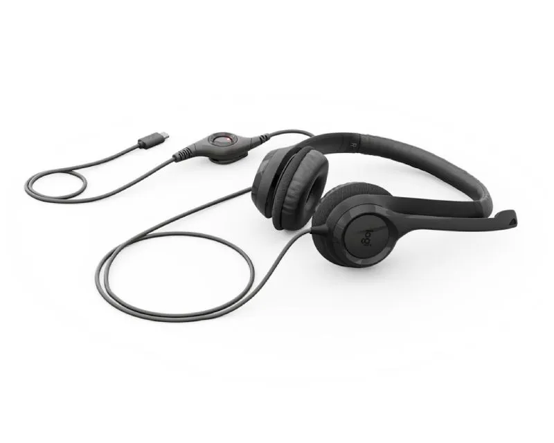 LOGITECH H390 Stereo USB-C slušalice sa mikrofonom crne