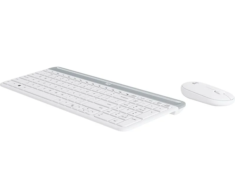 LOGITECH MK470 MK470 Wireless Desktop US bela tastatura + miš