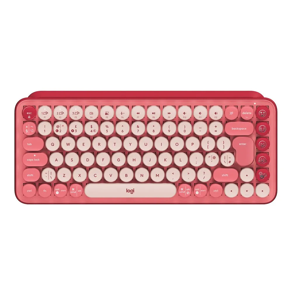 Logitech TASTATURA Pop Keyboard with Emoji Heartbreaker Rose