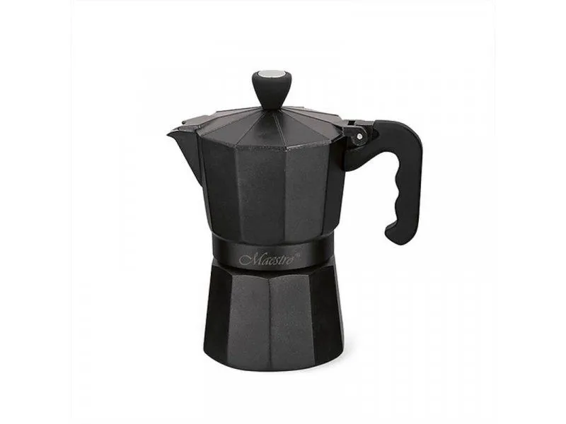 MAESTRO DŽEZVA ZA ESPRESSO KAFU 3 ŠOLJICE 150ML CRNA MR1666-3B