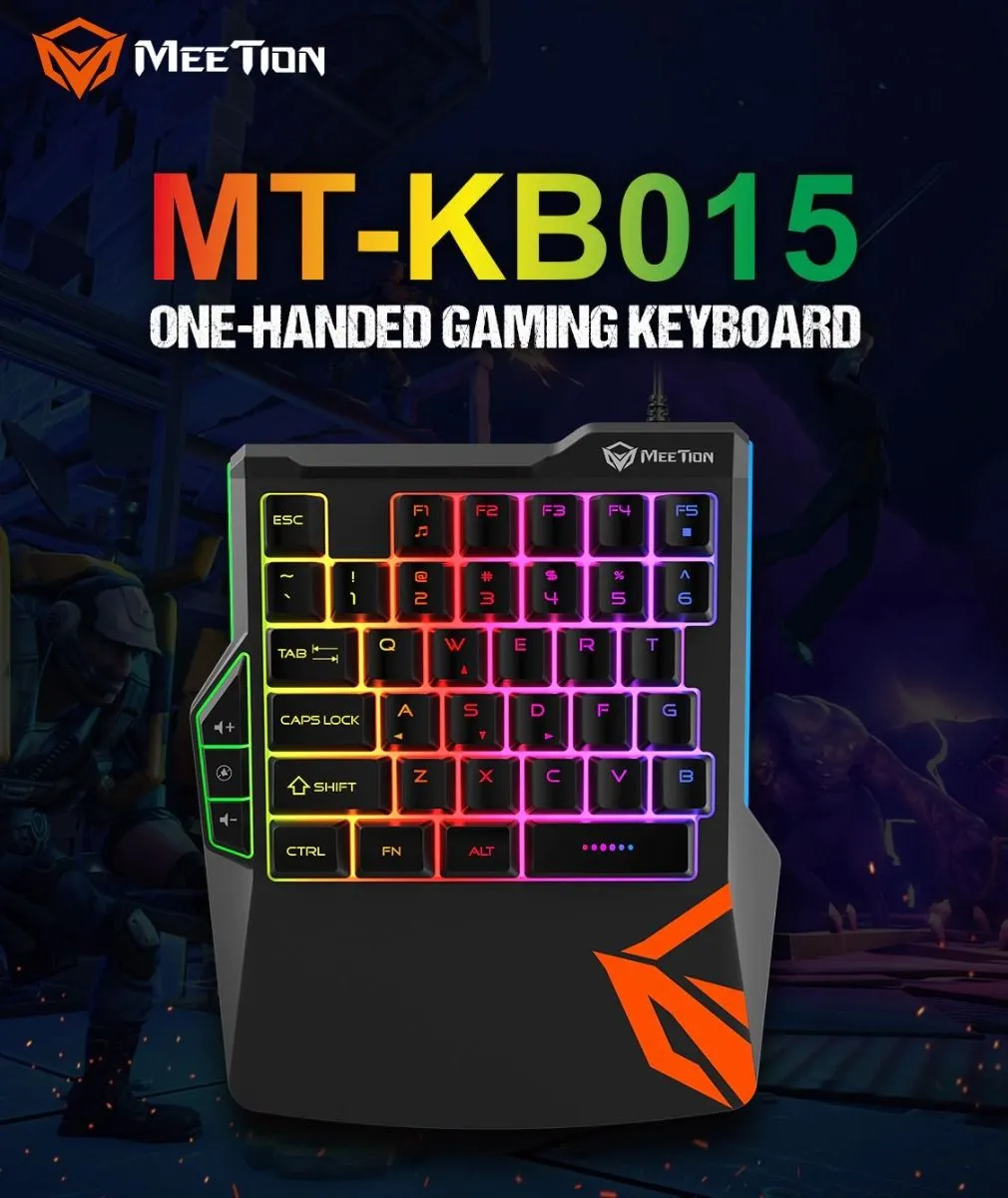 Meetion GEJMERSKA JEDNORUČNA TASTATURA KB015