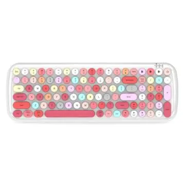 Moffii BT WL RETRO TASTATURA U PINK/BELOJ boji (SK-646BTPKWH)
