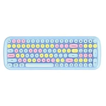Moffii BT WL RETRO TASTATURA U PLAVOJ boji (SK-646BTBL)